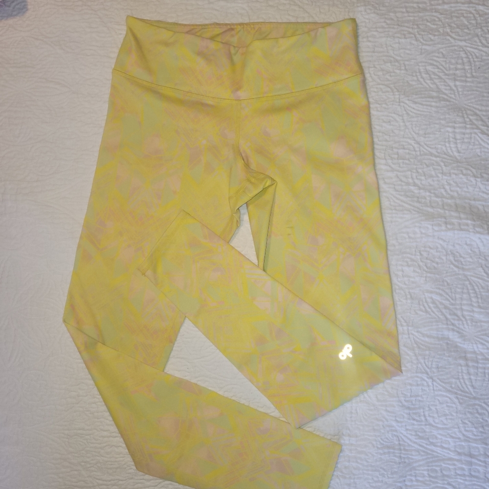 ALO Yoga Yellow Pastel Geometric Leggings